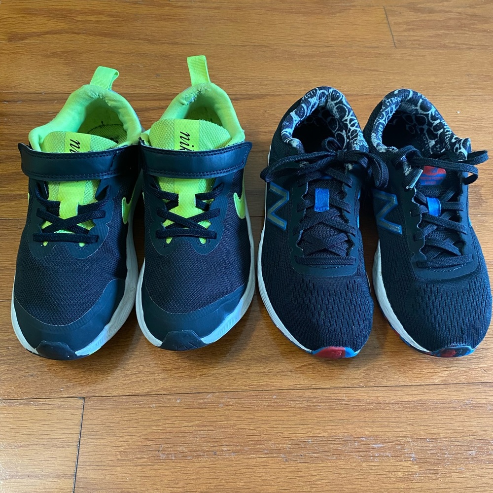 Boys New Balance and Nike sneaker bundle